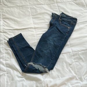 Wild Fable Blue Skinny Jeans with Ripped Knee